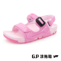 【G.P】防水機能柏肯兒童磁扣兩用涼拖鞋G9509B-粉色(SIZE:31-35 共三色)