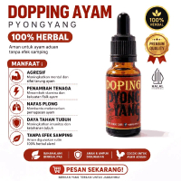 Doping Ayam Aduan Pyongyang 20Ml Menambah Tenaga 100% Herbal Untuk Ayam Lebih Agresif 3x Lebih Ganas