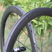 1K Football Weave Road-Bike-Disc Brake 45mm Clincher Wheel Carbon Customized 700c Center-Lock 50mm Bicycle Wheel Cycling Rims