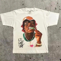 Rapper Frank Retro Graphic T Shirt Men's Hip Hop Ocean Album Clothing T-Shirts Y2k Unisex Blond Fash