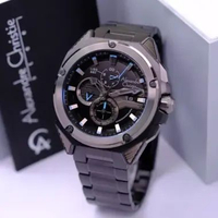 JAM TANGAN PRIA ALEXANDRE CHRISTIE AC 6624 AC6624 CHRONOGRAPH ORIGINAL. GARANSI RESMI 1TAHUN - black