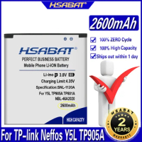 HSABAT NBL-46A2020 2600mAh Mobile Phone Battery for TP-link Neffos Y5L TP905A TP801A Batteries