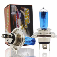H4 H7 Super white Halogen Bulb 12v 55w/100w 5000k Quartz Glass car headlight lamp fog lights DRL