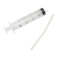 20mL Plastic Syringe Feeder Hydroponics Analyze Measuring Cups Nutrients Syringe for Injectors Pets Cat Feeders Tools 5 Pcs