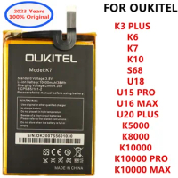 2023 New Original For Oukitel K3 PLUS K5000 K8000 K10000 MAX K10000 Pro K6 K7 K10 S68 U15 PRO U16 MAX U18 U20 Plus Phone Battery