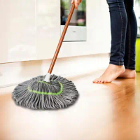 Self Twist Mops Microfiber Floor Mop Easy Twist Hygienic And Convenient Squeeze Floor Cleaning Twisting Mop With Strong