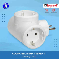 Legrand Stop Kontak Multi Socket Steker T 3 Lubang - Putih