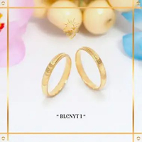 CINCIN EMAS WANITA TERBARU MODEL SHIMMER BERKILAU EMAS ASLI EMAS MUDA KADAR 8K (375) CINCIN SHIMMER