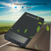 3.5 inch HDD Case USB 3.0 to SATA III External Hard Drive Enclosure USB3.0 Hard Disk Box Support 10TB 2.5 3.5 HD SSD Case