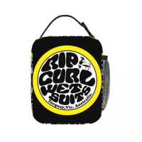 Classic Rip Curl Logo Lunch Bags Insulated Lunch Tote Waterproof Thermal Bag Resuable Picnic Bags for Woman Work School