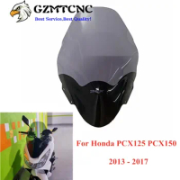 For 2013 - 2017 Honda PCX125 PCX150 Motorcycle Accessories High Windshield Windscreen PCX 125 PCX 150 2014 20015 2016