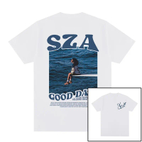 sza shirt Kaos 2025 Lagu hip-hop R & B Tide Merek SOS Kill Bill Grafiti Pria dan Wanita 100% Katun