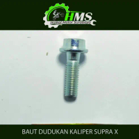 BAUT DUDUKAN KALIPER SUPRA X - BAUT KUNCI L BINTANG BOTTOM SKOK SHOCK DEPAN