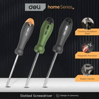 Deli Tools Home Series Art Slotted Screwdriver # 6×150mm / HT1106 / HT1106C / HT1106L GREY