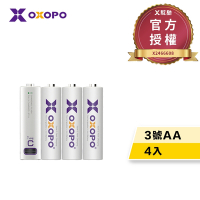 【OXOPO乂靛馳】XC系列 3號AA 1.5V USB Type-C 充電鋰電池 4入