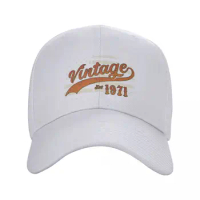 Custom Vintage Est 1971 USA Flag Baseball Cap Hip Hop Men Women's Adjustable Trucker Hat Spring