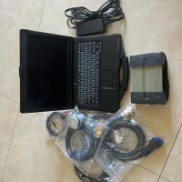 mb star c3 with diagnostic computer used laptop cf53 I5 8G and 256GB SSD High Quality software installed Ready to use