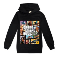 Grand Theft Auto Game GTA 5 Hoodies Kids Casual Fashion Clothes Baby Boys Jacket Girls Hoodies and Sweatshirts Children Outwear