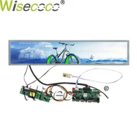 28 Inch Stretched Bar LCD Display Module 1920*360 SD Card Looping Video Advertising Panel Digital Signage Driver Board Wisecoco