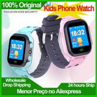 New Kids Smart Watch Phone Call 13 Languages LBS SOS Location Flashlight Call Back Smartwatch Camera Math Game Kids Clock Gifts