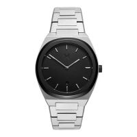 MVMT Jam Tangan Pria MVMT Odyssey D-SH01-SSBL Men Black Tonneau Dial Stainless Steel Strap