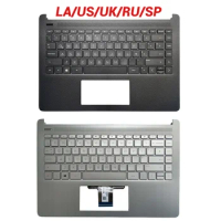 New US /UK/Latin/Spanish/Russian Keyboard For HP Pavilion 14-DQ 14S-DR 14Z-FQ TPN-Q221 With Palmrest Upper Cover Case