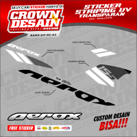 Striping UV Aerox Old 155 Stiker Striping Transparan List AEROX 155 Custom Racing - SARX-UV