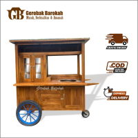 Gerobak Bakso / Gerobak Bakso Dorong / Rombong Bakso Free Ongkir