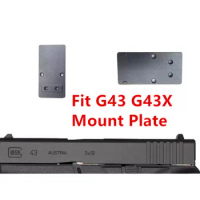 Red Dot Sight Mounting Plate for Glock G43 G43X not Fit MOS Version Mount RMR Sentry Frenzy 1x22x26 Red Dot MOS MOJ footprint