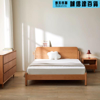 床架 北歐櫻桃木床架簡約小鹿兒童床日式原木卡通家具公主實木床