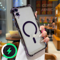 เหมาะสำหรับ vivo Y93 Y1S Y91C เคสใสแบบนิ่มกันกระแทกมุมทั้งสี่พร้อมการชาร์จแม่เหล็ก รุ่น 027