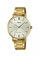 Casio Watch for Women LTP-VT01G-9BUDF Gold Stainless Steel Strap