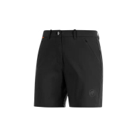 【Mammut 長毛象官方直營】Hiking Shorts 經典健行短褲 黑色 女款 #1023-00131