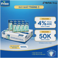 【Đang hot】 Thùng 48 Hộp Sữa Uống Pha Sẵn Friso Gold 180ml/hộp
