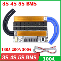 แผงป้องกันไอออน LifePo4 กระแสสูง 130A 200A 300A 3S 4S 5S BMS บาลานซ์ อินเวอร์เตอร์ CELLS สตาร์ทรถยนต