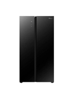 ตู้เย็นไซด์ บาย ไซด์ (18.5 คิว, สีกระจกดำ) รุ่น RS670N4TBU