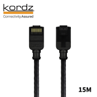 Kordz PRO CAT6 28AWG極細高速網路線 黑 15m