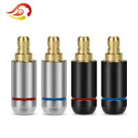 QYFANG Gold Plated Earphone Pin Aluminum Alloy Audio Jack Adapter For IE500 IE400pro 1690TI Headset Metal Plug Wire Connector