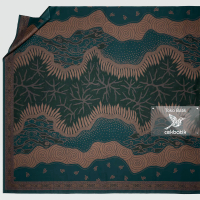 batik - Motif Batik Modern Nuansa Alam (Biru Tosca +Hijau Botol)