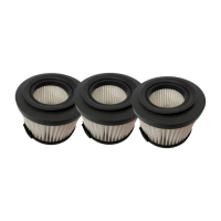 【PUREBURG】3入組-適用 Heran 禾聯HVC-23E1 SVC-23E2無線除蟎吸塵器替換用高效HEPA濾網濾芯