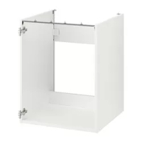 kabinet dasar untuk wastafel, putih, 60x60x75 cm