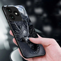 For Itel A70 P55 4G P55 5G S25 Ultra Smooth Ultra-thin Tempered Glass Case Cover Oriental Dragon Rel
