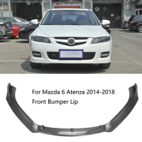 For Mazda 6 ATENZA 2014-2018 Front Bumper Front Lip Spoiler Splitter Diffuser Exterior Protector Decoration Modification Kit