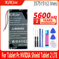5600mAh KiKiss New Battery 3575151 For NVIDIA Shield Tablet 23 LTE For Nvidiashield K1 Battery 8''Tablet