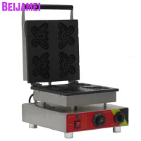 BEIJAMEI 220V 110V butterfly-type waffle machine waffle cake oven Cookies food machine Commercial butterfly waffle maker