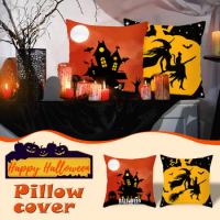 Silk Fabric Modern Lavender Throw Pillows Covers Throw Halloween Home For Halloween Pillowcase Sofa Decor Cushion Case