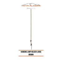 DHULAGIRI - HANGING HOLDER LAMP LARGE - Tiang Lampu Meja Camping Dilengkapi dengan Pasak Brown