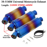 51mm Universal Motorcycle Exhaust Escape Modify Motocross Muffler Moto DB Killer For CBR600 NC700 CBR500RR Z900 SV650 ZX6R R1 R6