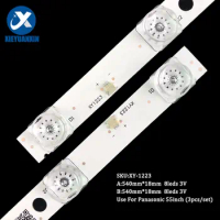 New 20pcs/set 540mm tv backlight led strip for Panasonic 55inch 8+8led square lens TH-55CX700H TX-55CX750e TB5507U V0_01 V1_01