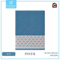 Handuk Mandi Dewasa Jumbo Chalmer Pantai 400gsm - 80x160cm | Handuk Pantai Jumbo Blue